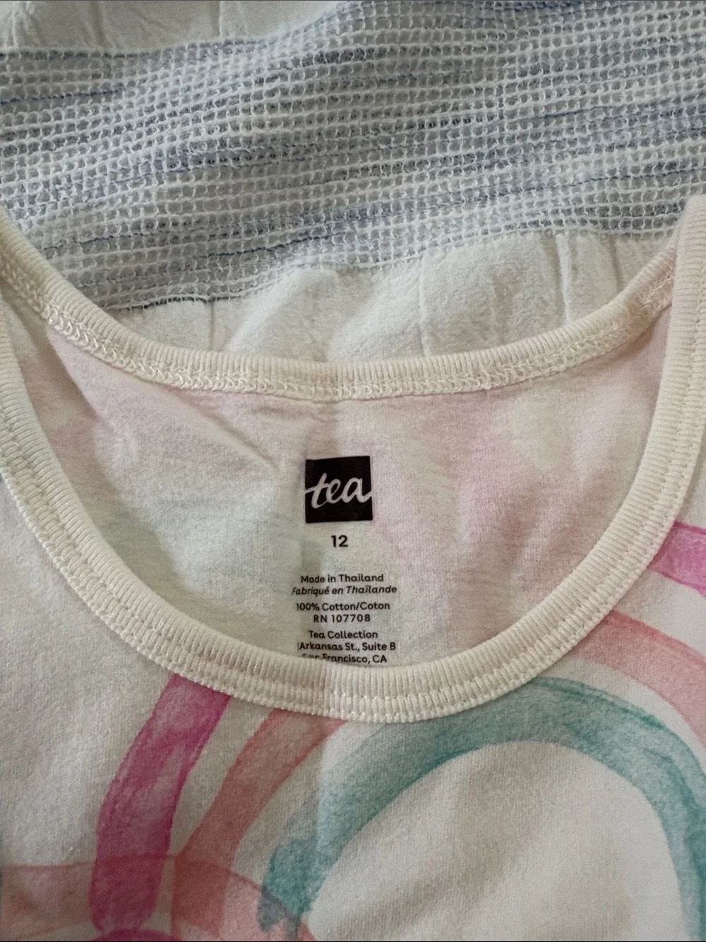 Tea Collection Pink & Teal Rainbow Tank Dress